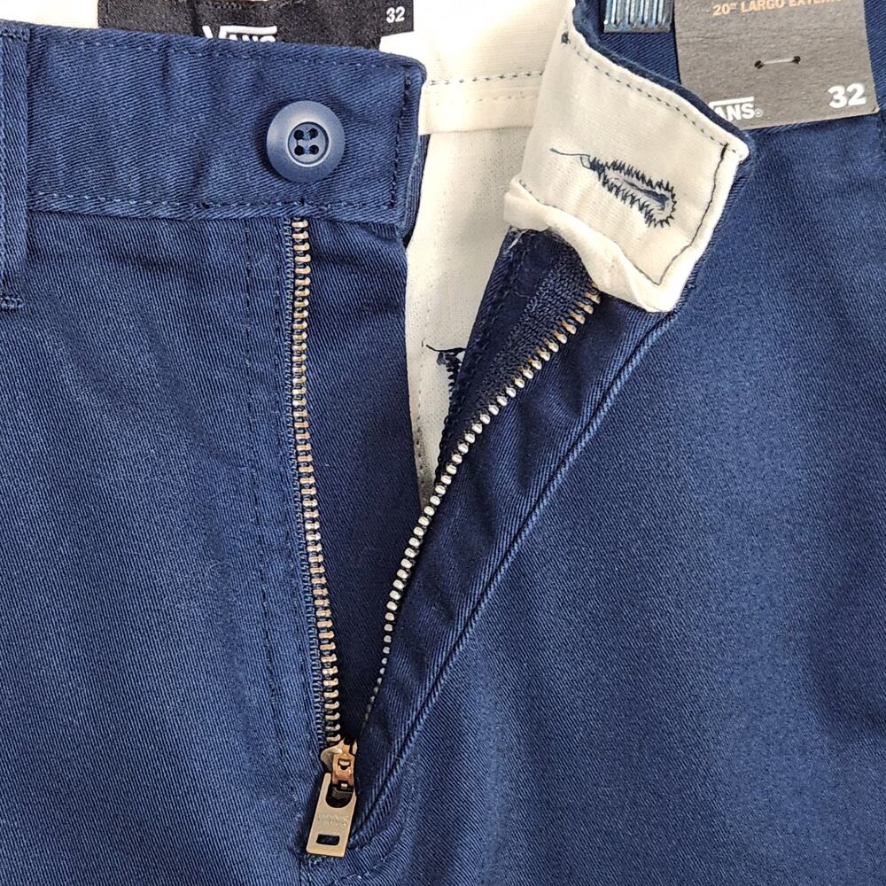 VANS Shorts Mens 32 Blue Sturdy Stretch Pockets Activewear Golf Hiking NWT - Picture 3 of 16